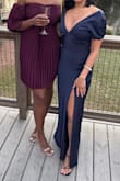 It was a very large chest and bust size; I even wore boomba inserts, but the top was way too loose. Ultimately, it was the best of 4 dresses for a bridesmaid dress, so I stayed with it. I tried to tailor it, but that would've cost me 190 in NYC. I like the dress, just wish it were better for petite women. - Stephanie W.