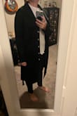The jacket has no pockets. What Jacket has no pockets? I didn't like that. It also has HUGE snap buttons. The top/front of the buttons are covered by a nice layer of material. But if you have it unbuttoned, you can see the HUGE back part of the snap buttons. It is really odd looking. Like it dresses down the jacket and makes it look cheaper. If it weren't for that, it is a really nice, comfortable and soft jacket.
I got it on a bogo sale and this was a non refundable item so it will do. - Giovanna K.