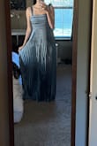 Love love love this dress. The fabric and style is so flattering even with it being too big. I ordered a large based on my dimensions with the size calculator but I should have ordered a medium for a better fit. Will be trying to exchange for a medium. - Malory H.