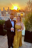 I wore this dress to a black tie wedding and it was absolutely perfect! I have a pretty large bust and the top was a little on the tighter side, but not tight enough to change sizes. It was a little long, but nothing a little hemming tape can't fix. Highly recommend! - Johnna L.
