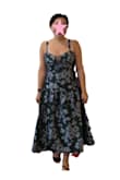 I bought this dress as a backup for a wedding and fell in love right when I put it on. It's very flattering! I love the midi length and the adjustable thick straps. I feel very secure in the dress. The way the drop waist falls is perfect. I can't wait to wear this for my upcoming event. - Cindy H.