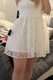The dress is beautiful! The fabric is good quality, very comfortable, and delicate. Perfect for a special occasion - Melissa R.