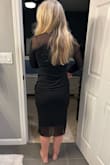 The dress looks bad. Is saggy, too loose around the stomach back, and arms. I wanted to order a different dress from Lulus but you make the return impossible - Kristine U.