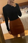 I love how this skirt looks and fits. Very comfortable. I can see why the buttons might eventually come loose, but they look easy enough to sew back on if that happens. Excited to wear it out! - Michelle R.