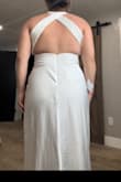 I'm usually a L. I ordered L and XL; L was tight and XL was big. I ended up getting the XL fixed so it would fit me like I wanted it to! Other than that, beautiful and good quality. First pic is the L , second pic is the XL- tailored. - Abilenne A.