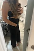 Rich material, so comfy, it is 14% cotton so I don't think I will put it in the dryer. Perfect for lounging around the house before bed! - Alicia L.