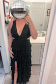 Honestly, this dress is perfect. Really supportive in the bust, and the material is sturdy while also being fun and shimmery. I got a million compliments on this and cannot wait to wear it again! - Kelli J.