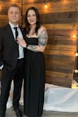 Love the dress but the top kept rolling down throughout the night despite having fabric tape & reapplying once every 2 hours. - Brittany R.