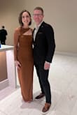 This color was stunning! The abstract neckline was unique and felt high end, and the slit made it feel less conservative. I absolutely loved this look! - Kelly M.