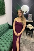 Sensational Beauty Plum Purple Strapless Maxi Dress