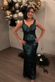 I got lots of compliments when I wore this dress. It is light in weight and is stretchy, so I was very comfortable all evening.
I got size M, I had to get it altered at the shoulder as the armpit and chest was big for me... I wish I had got Small size . - Radhika M.