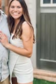 Wore this to my engagement party. Was a little tight but if I went a size up it'd be too big. Overall really liked the romper! - Maryssa K.