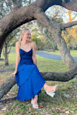 This stunning jewel tone dress was a perfect find when my daughter's school changed the dress code for her senior year HOCO. It fit her perfectly!! - Danielle T.