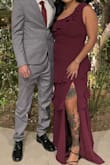 I got so many compliments on the dress. It was a bit long on me, should have worn higher heels or get it tailored, but I was still able to walk and dance with it, no big deal. Probably could've have worn better shapewear, but this was a last minute purchase on my end. - Karen G.