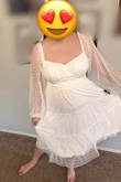 A graduation dress mother and daughter agree on! It's gorgeous, quality fabric, great length, and a very flattering style. We bought several dresses for her to try for graduation pictures and ceremony- this was the winner, hands down! - Angela S.