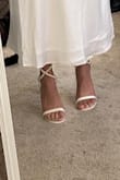 I paired these with the Dinstinctige Charm Asymmetrical dress and they went perfectly together! Size is spot on but these are not shoes you can stand in for a long period of time. They are very sturdy and look great. I wore them on a rainy day so I know they are a sturdy pair. After standing for photos for about 20 minutes, I definitely felt some disconnect on the ball of my foot so a cushioned pad is recommended! All in all, they are flattering and pretty just not super comfy. - Asha B.