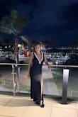 THIS DRESS WAS SO BEAUTIFUL AND FIT PERFECTLY. IT WAS LONG FOR MY SIZE, BUT THAT WAS NOT AN ISSUE; I'M ON THE SHORT SIDE :). THE MATERIAL IS THICK, AND IT HUGS YOUR BODY. THE DETAIL OF STONES IN THE DRESS IS SO SPARKLY AND ELEGANT. I FELL IN LOVE WITH THE DRESS. - Ana J.