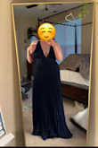 I really love this dress! It's a little tight on my waist, but I am comfortable enough to still wear it. Really in love with the color and the sparkles. It is a tiny bit itchy on the arms, but it's honestly just so pretty! - Jordan W.