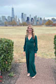 Absolutely loved this garment! I felt absolutely sexy in this. Fit like a glove, though I highly recommend wearing shape wear under it.
I only wish that for it being a jumpsuit that it was made a little longer in the torso and the length or that it was made in half sizes. Medium was ok...just need a little additional length and the large was too big. - Kimberly B.