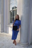 The dress is so classy and very comfortable. It is form fitting but doesn't feel tight. Also easy to steam if needed! - Katelyn Y.