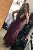 I wore this to a semi-formal wedding in the Northeast in November. The deep burgundy was a perfect color for the season. It was comfortable, moved well, and was flattering. I received lots of compliments! - Jillian H.