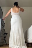 I did not want to spend a fortune on a dress I would only wear once, so I looked everywhere and found this beauty! The dress is very comfortable, not see-through at all -which surprised me-, stretchy & flowy and the fabric is perfectly good enough quality too. On the bust, it ran a bit too big for me and I will need to have it tailored, same for the hem. The lining is strangely uneven but can be easily be fixed as well.
Loved the dress! - CHRISTIANE R.