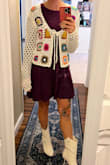 The sleeves are too short; the length is shorter than I thought but that is fine. Since I can't return or exchange, I could probably get away with layering a sweater over it to hide that the sleeves are so short. - Megan W.