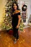 Looked amazing at the margarita ball. I chose this dress because it's the holiday season and velvet is the perfect material to wear. I also decided on this dress, no need to hem. It was perfect and so pretty!!! - Cathy C.