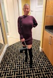 This was a perfect sweater dress for the chilly weather in Vegas. This dress definitely runs on the larger size. I initially bought a Small, but it was large where it wasn't flattering. So I exchanged it with XS, which gave the right amount of bagginess! - Alice C.