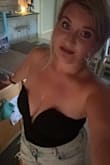 I loved this bodysuit, but I wore it once and both of the metal pieces popped out of the material. It did stay up while I was dancing though. - Kristen T.