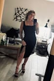 Super flattering, very comfortable!! Perfect dress for a wedding or a holiday party! - Diana