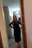 I got compliments on this dress all night long! It fits beautifully, well made, feels nice on, and is flattering. Love it! - Karen E.