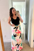 Such a fun set! Skirt is lined. Lots of compliments. I love wearing them separately too - but I do love the skirt more than the top! - Brittney S.