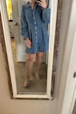 Love this dress!! I ordered an XS based on the reviews and it's a tiny bit tight around the bust but still fits perfectly. Length is great considering I'm 5'0 tall and some short dresses are too long on me. Planning on wearing it to thanksgiving! - Baylee C.