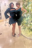 Beautiful Dress, my bestie and I love Lulus! Fit like a glove and makes us feel like hot Mamas!! Thank you Lulus for coming through every time!  My friend's dress is Lulus too!! - Xio C.