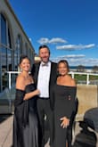This dress fit perfectly in the size small. The fabric has some stretch which helped because I am narrow through the hips and need more room in the chest. Wore it to a wedding. I loved the simple elegance of this dress. - Natalie C.