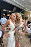 I wore it to a birthday party in Palm beach and it was amazing!! Fits true to size. It does need tape if you have small breast and I taped the waist part too just to be safe but it really doesn't need tape on the waist part too. It's not see through at all. - Sherrill P.