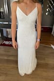 Beading is beautiful. Fits my body perfectly, I don't have to alter at all. It's a good fit for my small chest. - Kenzie M.