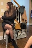 This dress was super flattering! I was torn between a M and a L. I am glad I went with the medium, though it felt a little short, it looked fine, just have to be careful when you bend over. - Lauren T.