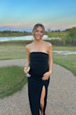 This dress was perfect as a wedding guest. It did not slip and was very flattering. - Karlie R.