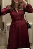 This dress was just what I needed for a semi-formal fall wedding. Just a couple hot tips& the neck is very low, especially if you have a medium-small chest. Also, my dress came VERY wrinkly, just make sure you prepare! I bought a steamer last minute and it turned out great. - Leigha S.