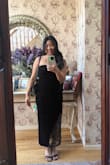The dress was really pretty, I had a bunch of compliments with it. I would size down. I usually wear a small but the chest part was a little lose and it kept riding down so I have to use a pin to keep it snag but over all a nice dress and would still recommend it 100% =¤ - Anaca C.