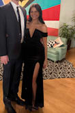 LOVE this dress and so did everyone else! Great for a winter wedding. Be warned the slit is pretty high. - Mary K.