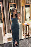 Super comfortable but the material wrinkled easily and the fabric was a little awkward in the bust. Also, I did not have the hem altered so you're taller it might be too short - Isabella M.
