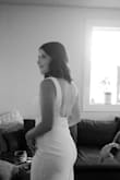 I ordered this dress a month before my wedding and it was a little large so I sized down to a medium and it was the perfect dress for the day! And happy it was so affordable! - Bow M.