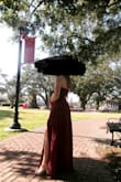 It was absolutely gorgeous and I love it. I feel like it ran a little small and the color is darker in person compared to what's shown online. It's a little more maroon but I still loved it! - Emily J.