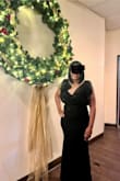 The dress contoured very nicely to my body and gave an elegant but sexy look. I purchased a size large and it was perfect, not tight but just right! - LaToya J.
