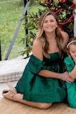 This is the most flattering holiday dress! I got it for our family Christmas photos and it was exactly what I had in mind when planning them. Classy, comfortable and sexy all wrapped into one. Just wished I would've fluffed the sleeves up a little more. But overall, LOVE! - Lori D.