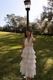 Absolutely stunning dress! So fun but also elegant! The back gives it that subtle touch of sexiness and it truly works if you are looking for that different type of wedding or engagement dress. - Bryana B.