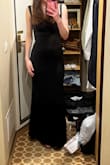 It was great for my formal dinner! It looked nice and the fabric was what I expected. It wasn't quite as long as I wanted it to be. It reached just above my ankles. The dress smelled weird when it was delivered. - Evelyn H.